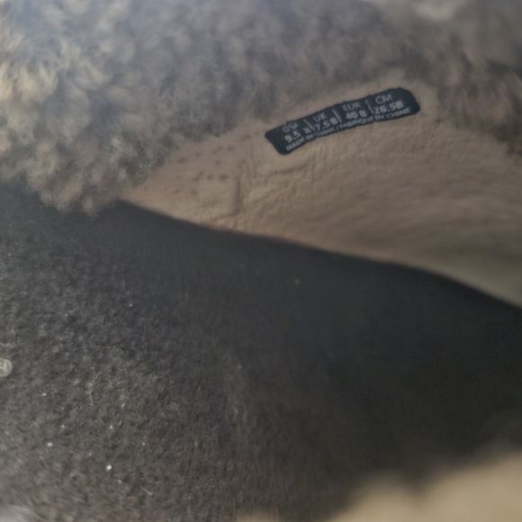 BNWT Revilalign Northridge Brown Suede Slippers Women’s 9.5 Faux Fur Cozy Clogs - Picture 15 of 16